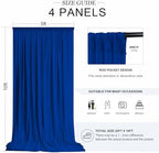 20ft x 10ft Royal Blue Wrinkle Free Backdrop Curtains for Graduation Party Backdrops Curtain Drapes Fabric Decor, alternate