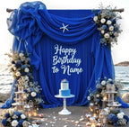 20ft x 10ft Royal Blue Wrinkle Free Backdrop Curtains for Graduation Party Backdrops Curtain Drapes Fabric Decor, alternate