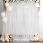 20ft X 10ft White Tulle Backdrop Curtain for Parites, Sheer Backdrop Curtains Fabric Drapes for Wedding Ceremony, alternate