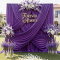 20ft x 12ft Purple Backdrop Curtains for Parties, Wrinkle Free 4 Panels Photo Backdrop Drapes Back Drop Cloth