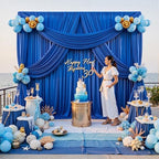 20ft x 12ft Wrinkle Free Royal Blue Backdrop Curtains for Parties, Royal Blue Photo Backdrop Drapes 12FT Long, alternate view