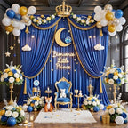 20ft x 12ft Wrinkle Free Royal Blue Backdrop Curtains for Parties, Royal Blue Photo Backdrop Drapes 12FT Long, alternate view
