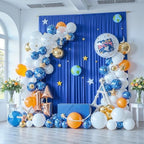 20ft x 12ft Wrinkle Free Royal Blue Backdrop Curtains for Parties, Royal Blue Photo Backdrop Drapes 12FT Long, alternate view