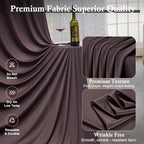 20ft x 15ft Brown Backdrop Curtains, Wrinkle Free Drapes Back Drop Cloth in Brown, alternate view 2