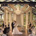 20ft x 15ft Champagne Backdrop Curtains for Wedding Parties, 4 Panels Extra Long Wrinkle Free Fabric Drapes