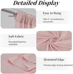 20ft x 15ft Dusty Pink Backdrop Curtains for Wedding Parties, 4 Panels Extra Long Wrinkle Free Fabric Drapes, alternate view