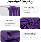 20ft x 15ft Purple Backdrop Curtains, Wrinkle Free Drapes Back Drop Cloth in 5FT×15FT_4 Panels in Purple, alternate view 5
