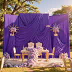 20ftx10ft Purple Backdrop Curtains for Party Background, Wrinkle Free Purple Photo Curtains Backdrop Drapes 4