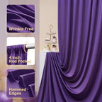 20ftx10ft Purple Backdrop Curtains for Party Background, Wrinkle Free Purple Photo Curtains Backdrop Drapes 4, alternate view