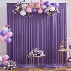20ftx10ft Purple Backdrop Curtains for Party Background, Wrinkle Free Purple Photo Curtains Backdrop Drapes 4, alternate view