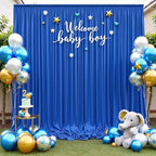 20ftx10ft Wrinkle Free Royal Blue Backdrop Curtains for Parties, 4 Panels Silky Polyester Photo Backdrop Drapes, alternate