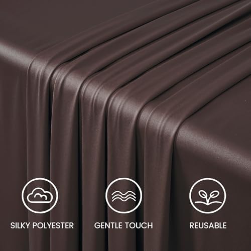 20FTx12FT Brown Backdrop Curtains for Weddings, Birthdays and Photography in W5' x H12'(4 panels) in Brown, alternate view 5
