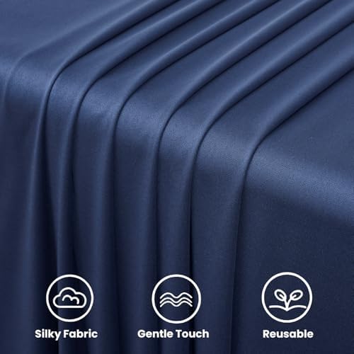 20FTx12FT Navy Blue Backdrop Curtains for Weddings, Birthdays and Labor Day in W5' x H12'(4 panels) in navy blue, alternate