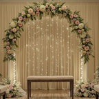 20FTx14FT Champagne Backdrop Curtains for Wedding, Birthday and Photography in W5' x H14'(4 panels) in beige, alternate view