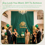 20ftx14ft Forest Green Backdrop Curtain for Wedding Parties, alternate view 2