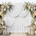 20ftx14ft White Backdrop Curtain for Wedding Parties