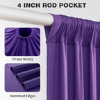 20ftx15ft Purple Backdrop Curtains for Parties, Wrinkle Free Polyester Purple Photo Backdrop Drapes 4 Panels 15, alternate