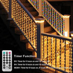 20Ftx3Ft Curtain Lights Outdoor LED Fence Lights with Remote Timer, alternate view 6