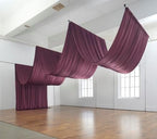 20ftx40ft Burgundy Ceiling Curtain for Wedding Parties, alternate view 2