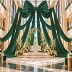 20ftx40ft Forest Green Ceiling Curtain for Wedding Parties, alternate view 5