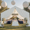 20ftx40ft Ivory Ceiling Curtain for Wedding Parties