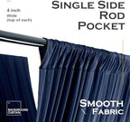 20ftx40ft Navy Blue Ceiling Curtain for Wedding Parties, alternate view 5