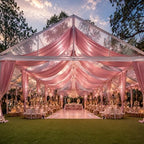 20ftx40ft Rose Gold Ceiling Curtain for Wedding Parties, alternate view 4