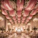 20ftx40ft Rose Gold Ceiling Curtain for Wedding Parties, alternate view 5
