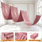20ftx40ft Rose Gold Ceiling Curtain for Wedding Parties, alternate view 6