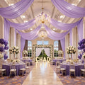 20ftx40ft Taro Purple Ceiling Curtain for Wedding Parties