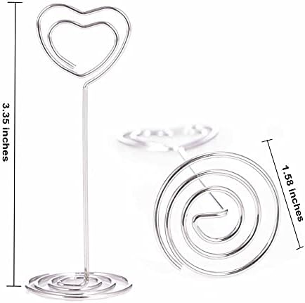 20PCS 3.35 Inch Table Number Stands - Place Card Holders for Wedding Centerpieces, Birthday Party, Photo Picture, alternate