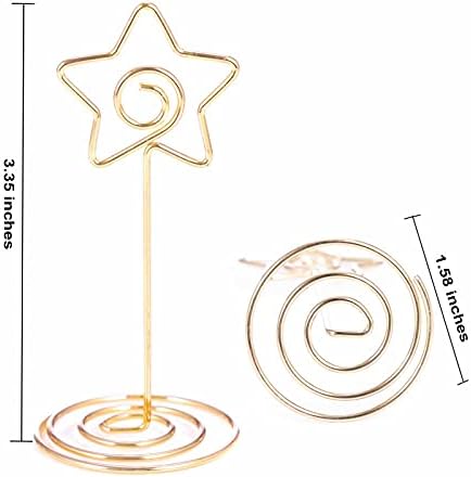 20PCS 3.35 Inch Table Number Stands - Place Card Holders for Wedding Centerpieces, Birthday Party, Photo Picture, alternate