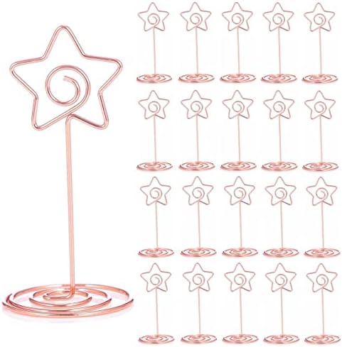 20PCS 3.35 Inch Table Number Stands - Place Card Holders for Wedding Centerpieces, Birthday Party, Photo Picture