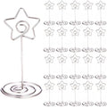 20PCS 3.35 Inch Table Number Stands - Place Card Holders for Wedding Centerpieces, Birthday Party, Photo Picture