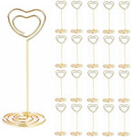 20PCS 3.35 Inch Table Number Stands - Place Card Holders for Wedding Centerpieces, Birthday Party, Photo Picture