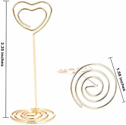 20PCS 3.35 Inch Table Number Stands - Place Card Holders for Wedding Centerpieces, Birthday Party, Photo Picture, alternate