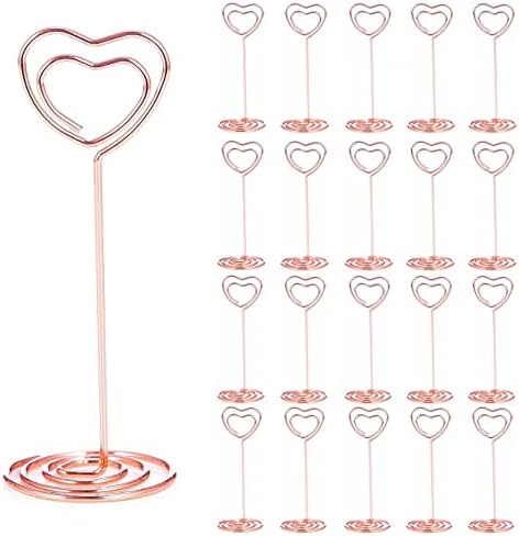 20PCS 3.35 Inch Table Number Stands - Place Card Holders for Wedding Centerpieces, Birthday Party, Photo Picture