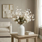 20pcs White Artificial Flowers Bulk Centerpiece For Table, Real Look, alternate view 3