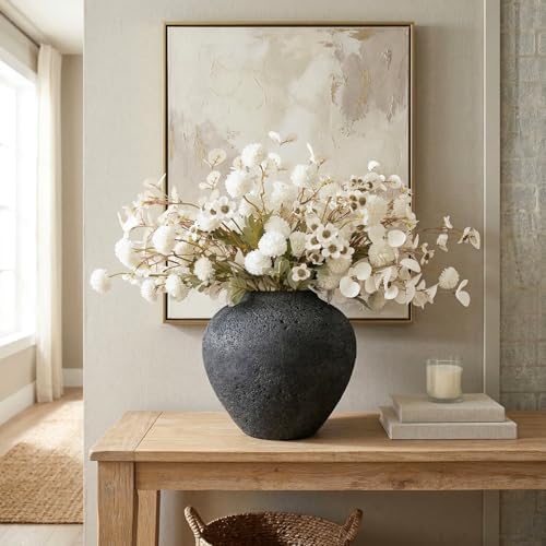 20pcs White Artificial Flowers Bulk Centerpiece For Table, Real Look, alternate view 6