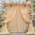 20x10 Dark Champagne Backdrop Curtain for Parties Wedding Baby Shower Wrinkle Free Photo Curtains Backdrop