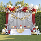 20X10 FT Silver Backdrop Curtain for Parties, Glitter Photo Backdrop Drapes, 4 Panels of 5x10 FT Wrinkle-Free, alternate view
