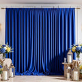 20x10 FT Wrinkle Free Royal Blue Backdrop Curtains for Wedding Parties, Soft Polyester Photo Backdrop Curtains