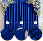 20x10 FT Wrinkle Free Royal Blue Backdrop Curtains for Wedding Parties, Soft Polyester Photo Backdrop Curtains, alternate