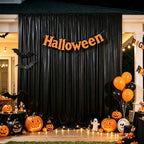 20x10ft Black Sequin Backdrop Curtains Wrinkle Free Drapes Halloween Photo in 20x10ft