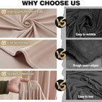 20x10ft Blush Nude Backdrop Curtain Panels for Parties - Wrinkle Free Polyester Photo Curtain Backdrop Wedding, alternate