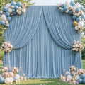 20x10ft Dusty Blue Backdrop Curtains for Wedding Parties Wrinkle Free Blue Curtains Photo Backdrop Drapes for