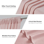 20x10ft Dusty Pink Backdrop Curtains for Parties, 4 Panels 5x10ft Wrinkle-Free Polyester Background Curtains for, alternate