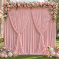 20x10ft Dusty Rose Backdrop Curtain Panels for Parties - Wrinkle Free Polyester Photo Curtain Backdrop Wedding