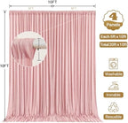 20x10ft Dusty Rose Backdrop Curtain Panels for Parties - Wrinkle Free Polyester Photo Curtain Backdrop Wedding, alternate