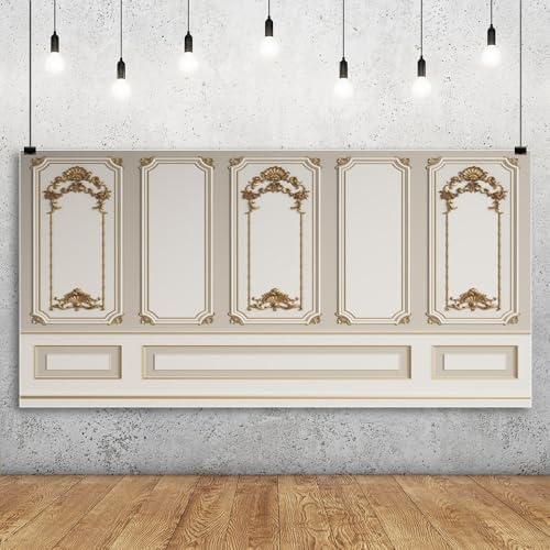 20x10ft European Style Vintage Room Inside Backdrop European Frame Modern House Classic French Castle Cementery, alternate